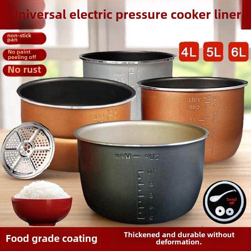 三角牌304不锈钢电压力锅适用内胆高压饭煲不粘锅4L5升6小型内锅