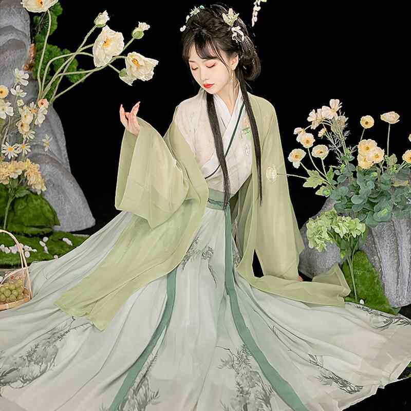 正品宋礼制宋代古装全套整套古筝演出服中国风成人礼初服少中生女