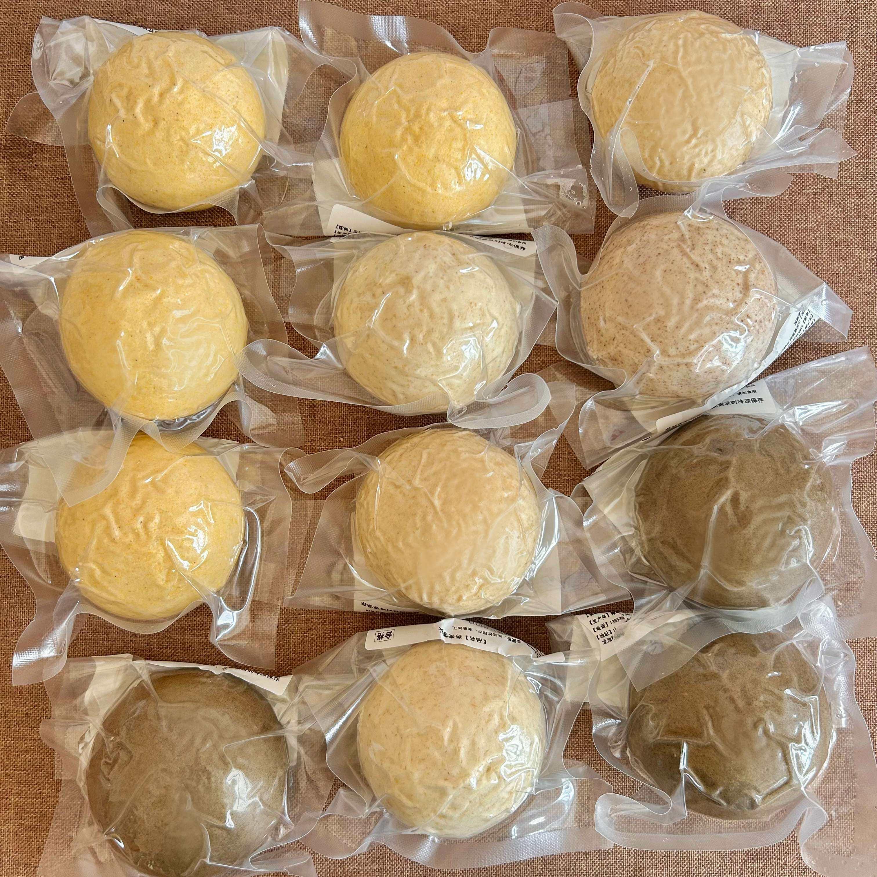 【独立包装】山东杂粮即食馒头全麦燕麦荞麦玉米90g图片