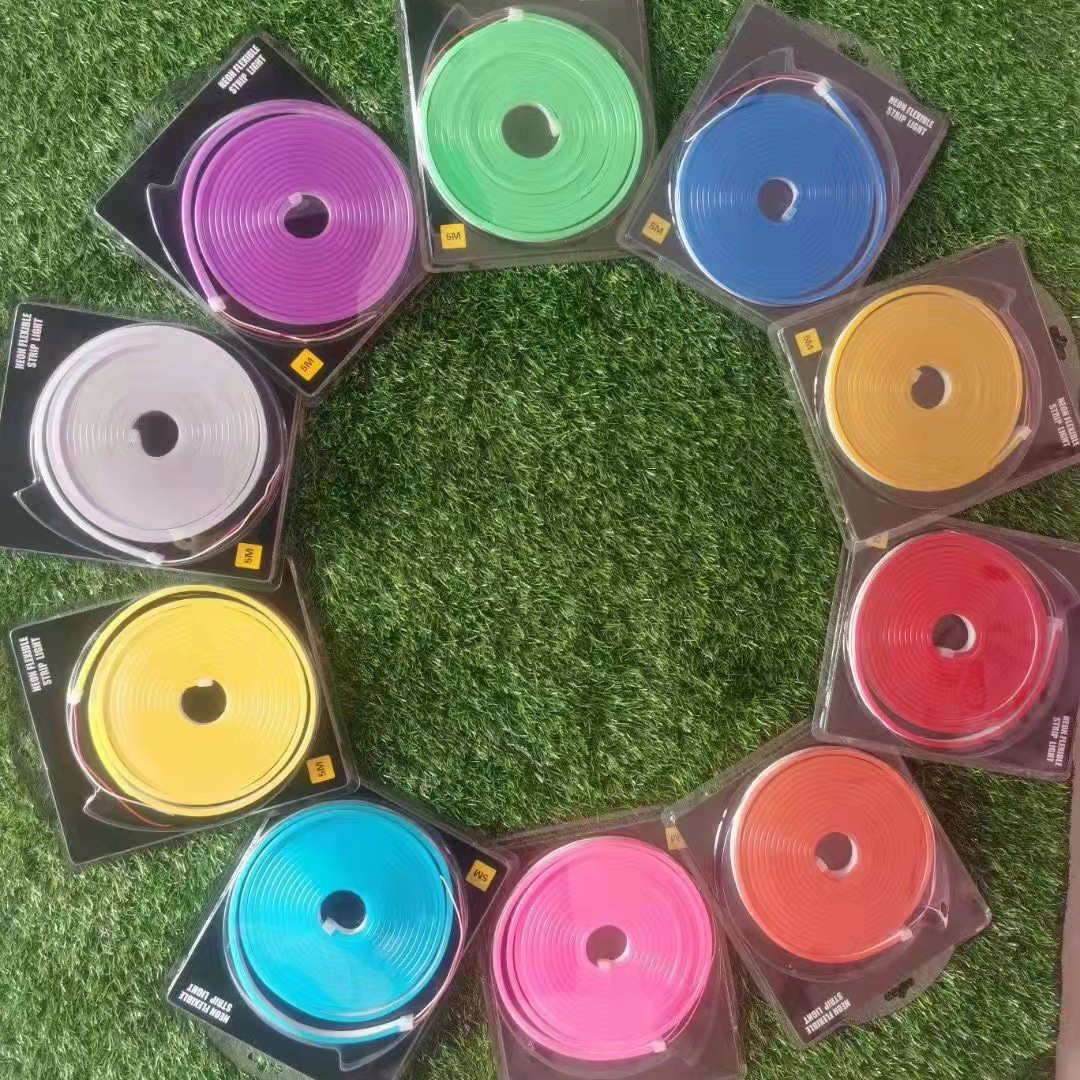 灯带led霓虹灯灯带套装造型防水柔性灯带12v低压2835灯带摆摊