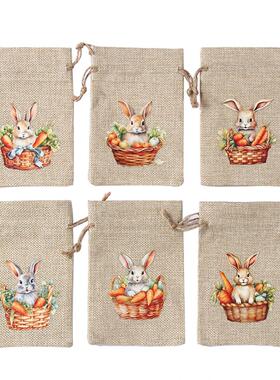 Easter Bunny Gift Candy Bag Happy Easter Decoration For Home