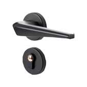 锁黑色家用锌合金把吸 货源木静音磁锁分体门锁卧室室内工厂门锁