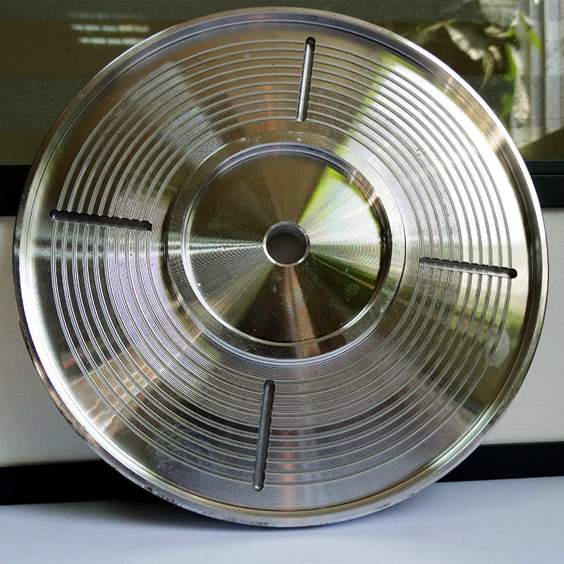 广东佛山顺德玻璃机械装配磨轮铝盘现货机械配件树脂抛光轮厂家