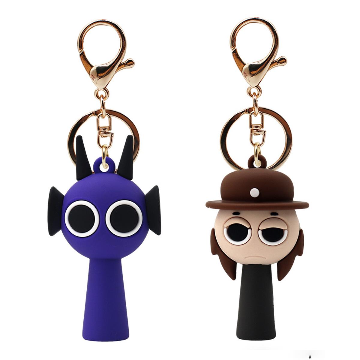 Sprunki布莱克杰文黑蓝CP挂件节奏盒子平基奥伦中枪塔努钥匙扣礼w