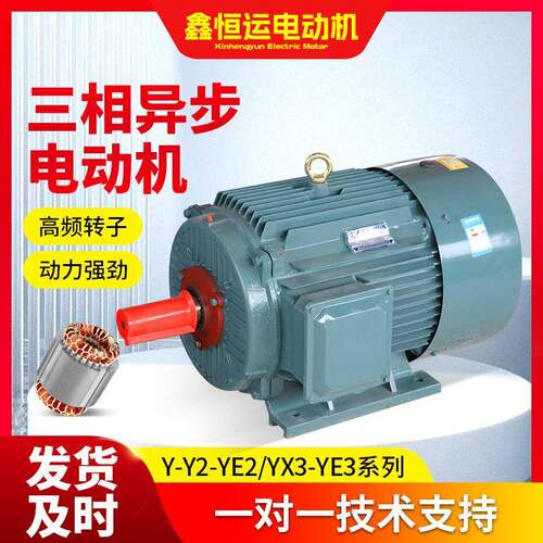 厂家生产三项异步电动YE2-200L1-2效节能马达风机配套电动机
