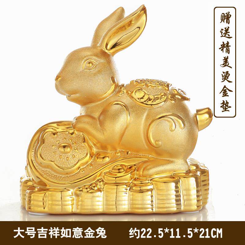 正品猴年吉祥陶瓷金猴子储钱罐摆金鸡礼物儿物童存钱办公罐室件