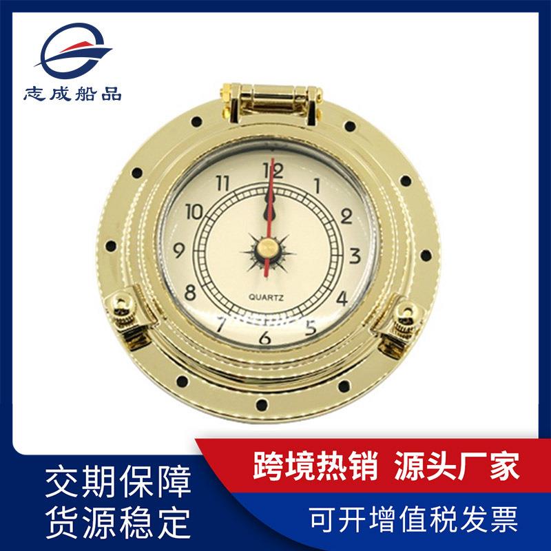 新款复古气压表罗马时钟表温度表湿度表石英钟表房车游艇配件
