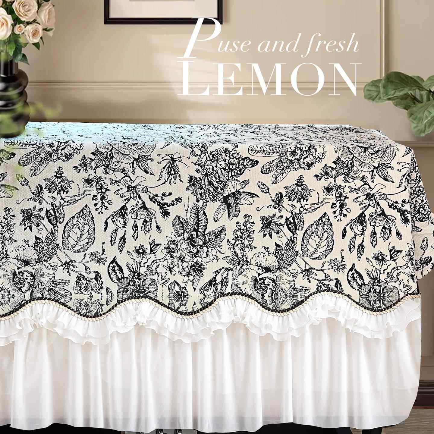 立式钢琴罩半奢罩全罩F996J7TM欧式端华电子钢琴盖巾防尘盖布整一