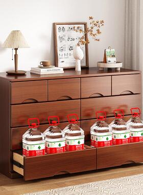 五斗柜实木储物柜简约现收纳厅柜子卧室置物柜客斗ZG-81690橱靠墙