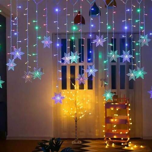 3.5M Christmas Lights LED Fairy String Lights Snowflake