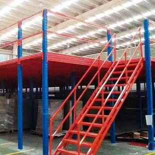 771车间仓库阁板楼平架台建铺搭木阁楼货架系统仓储立体式 货台面