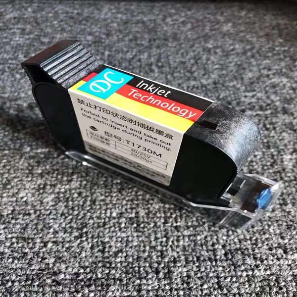 手持喷码机T1730M黑色墨盒 原装好用 不断线 干燥时间快 附着力好