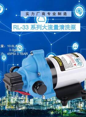 12V房车游艇增压生活供水24V喷雾自吸泵大流量船用抽水泵自吸泵