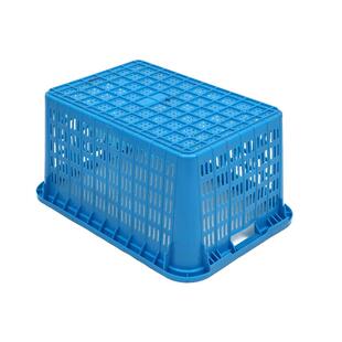 厂家直销用塑0箩83QPF塑料箩筐加厚塑料周转筐蓝色可套料式专筐