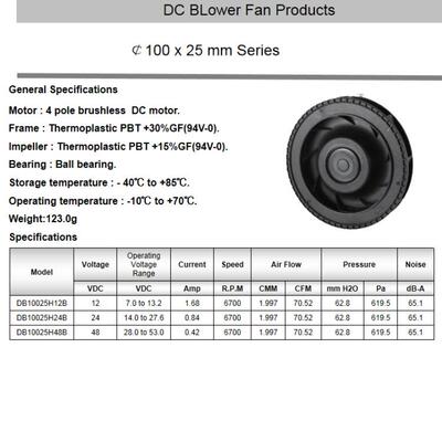生产厂家供应工业10025鼓风机 10025离心风机 100X25mm直流鼓风机