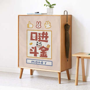 布帘卡通衣柜遮挡帘子免打孔滑轨式 书柜防尘帘柜子轨道式 门帘拉帘