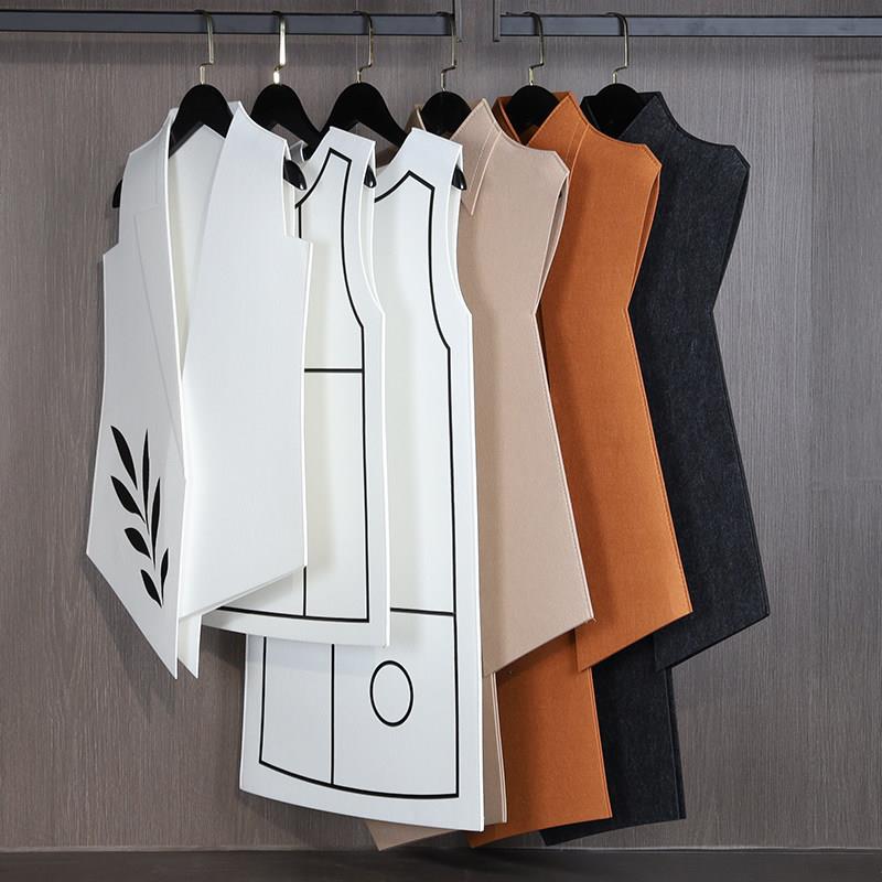 轻奢样板间装修间衣帽间彷制品服装模具定制衣柜展厅展示毛毡服装