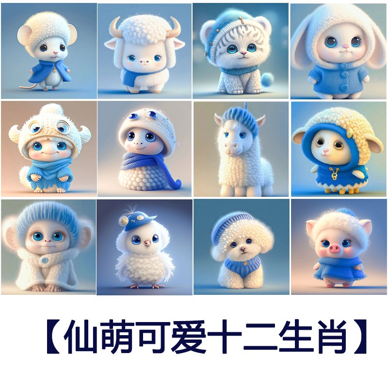 十二生肖钻石画满钻2025新款卧室儿童房贴钻十字绣水钻砖石画2025