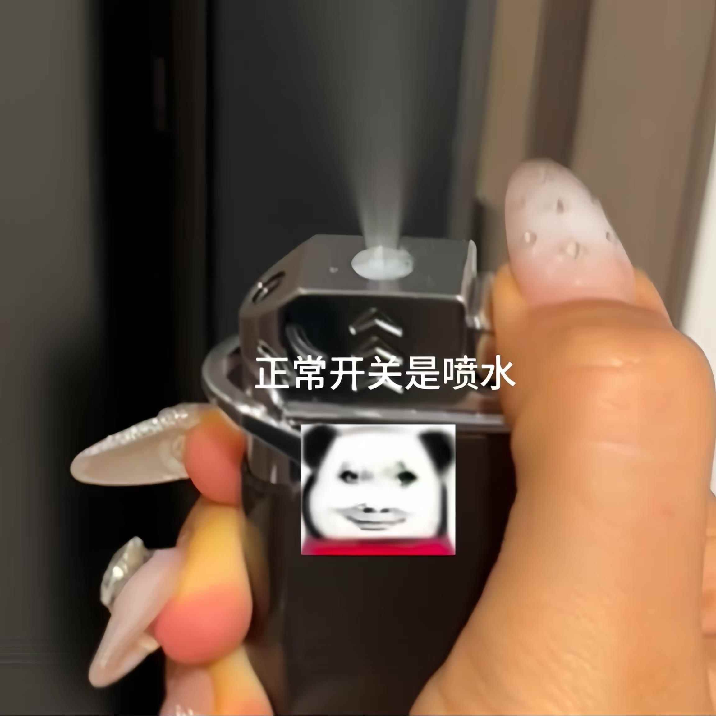 创意喷水整人二合一打水打火机按压手持喷水器新奇特恶搞玩具送朋
