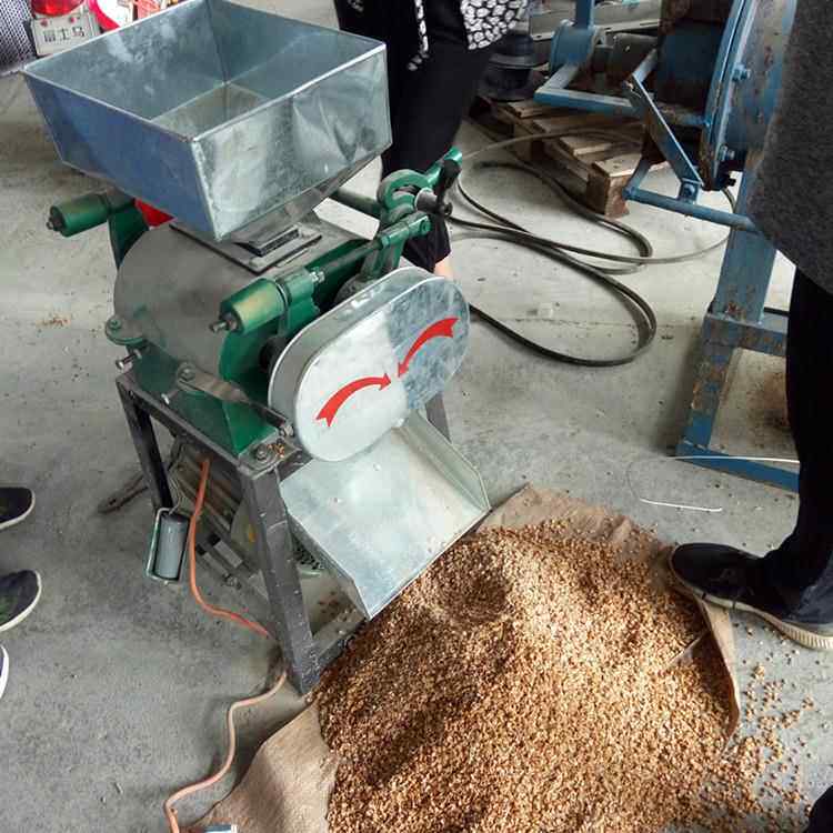 压辊式圆型砂颗猫粒挤破碎机豆子大麦扁机坚果MEZ破柱碎机