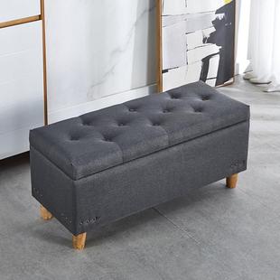 沙发凳子长方形布艺收纳凳床尾凳储物服装店试衣间换鞋凳家用门口