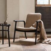 北欧客厅单人沙发椅休闲 致家家居 椅子简约现代单 椅 对白休闲