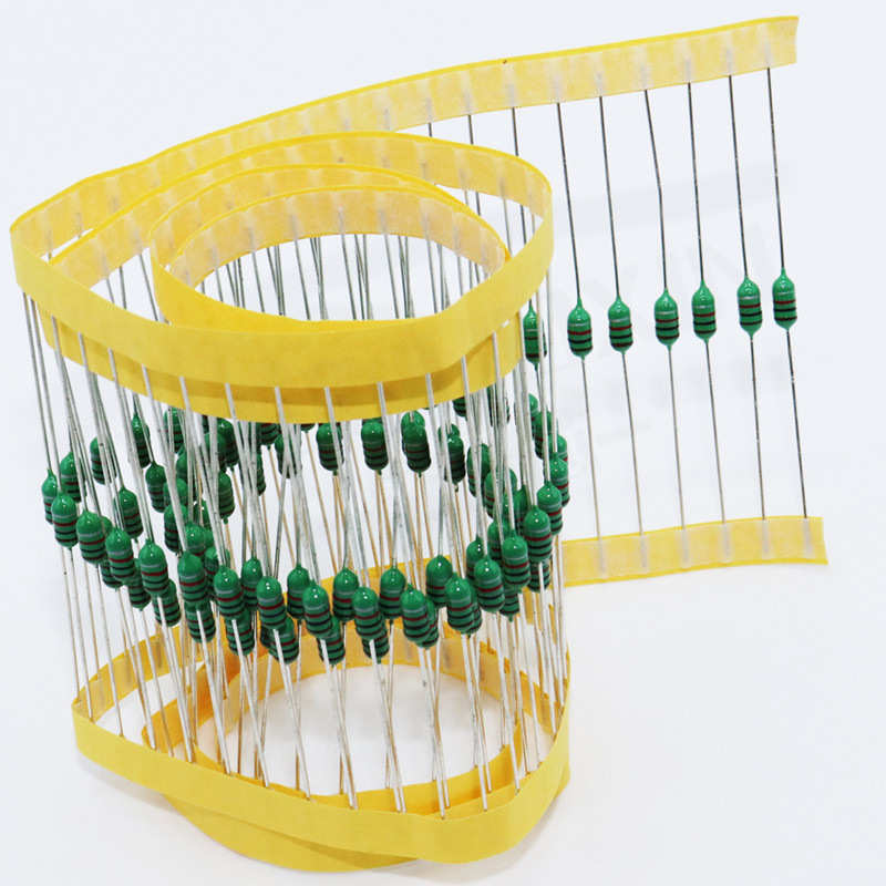 直插AL0307 卧式色码电感1/4W 0.1UH/0.82UH/1.5UH/3.3UH/8.2UH