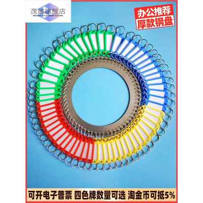 钥匙管理神器标签牌收纳物业扣环圈牌大号标记盘圆盘