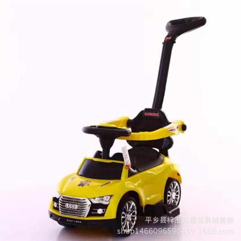 新款三合一学步车多功能带护栏手推车儿童可坐滑行助步童车
