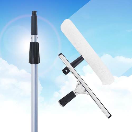 正品兰诗窗器玻璃刮涂水器加长缩伸杆玻擦清洁璃器刮擦水器毛头三