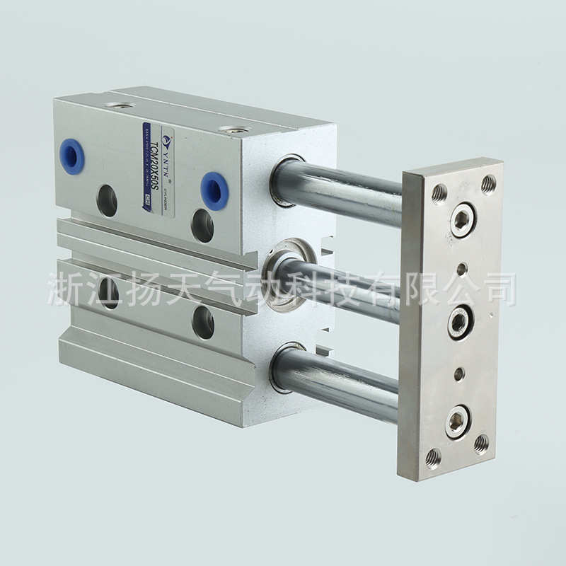 三轴三杆气缸TCM20X20/30/40/50/75/100/125S带磁薄型气动气缸