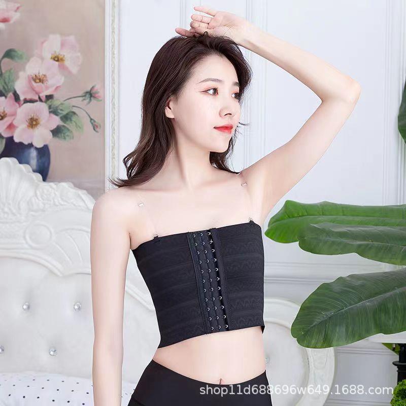 束胸内衣女cos学生超平les大胸显胸小隐形收胸缩胸运动塑胸束胸衣