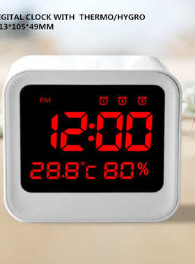 LED CLOCK 插电数显钟 LED多组闹钟带温湿度计三用表