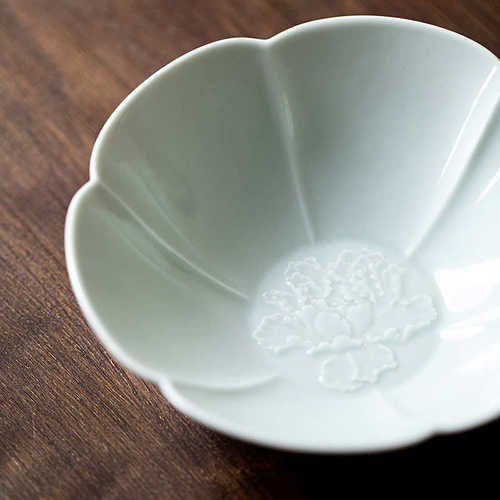 干壶泡茶功夫茶具陶瓷盘瓷青白蓄水台点心家用茶盘果盘承
