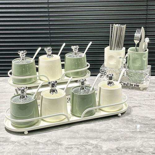 新陶2026新款调料盒调味罐厨房家用创意调料组合套装盐味精收纳盒