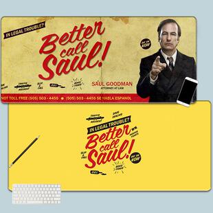 超大鼠标垫风骚律师索尔古德曼绝命毒师锁边游戏电脑键盘防滑垫