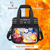 野营外出带餐收纳包 保温保冷防水防污带饭餐包手提斜挎方便携带