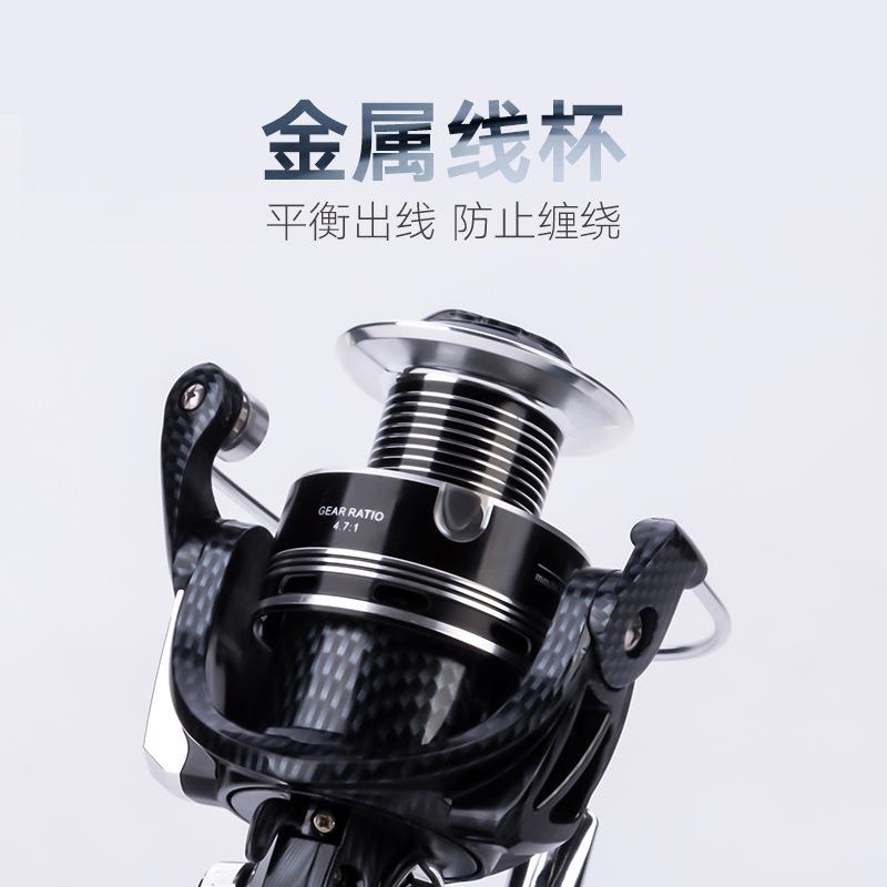 新款直销全金属纺车轮钓鱼轮 海竿轮筏钓摇机远投轮鱼线轮 路亚渔