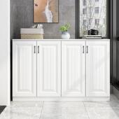 欧式 柜防晒飘窗柜定制 阳台收纳置物柜家用收纳柜大容量杂物地柜鞋