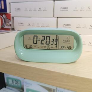 钟意轩儿童卡通宇航员电子闹钟学生用男女可爱起床神器电池款草莓