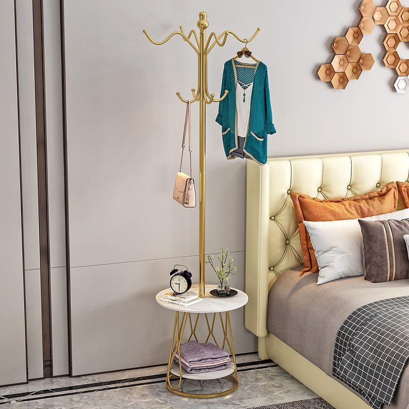 衣帽架卧室落地立式衣服架子宿舍挂钩房间置物晾衣架收纳多功能