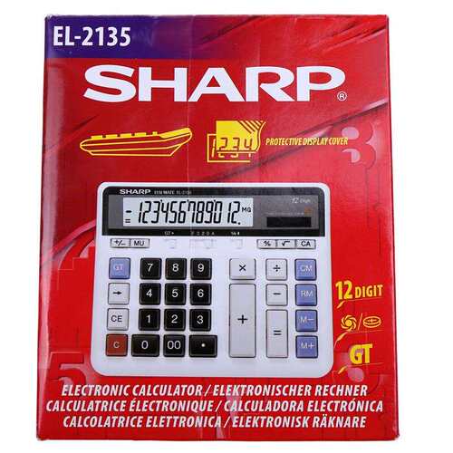 SHARP夏普计算器EL-2135电脑按键银行财务会计用计算机不带语音
