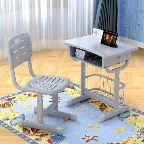 新美特学校塑料课桌椅中小学生可升降教室培训辅导班书桌