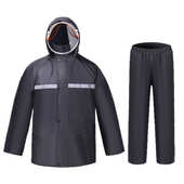 雨衣雨裤 户外骑行反光分体式 双层牛津布春亚纺成人雨衣 厂家批发