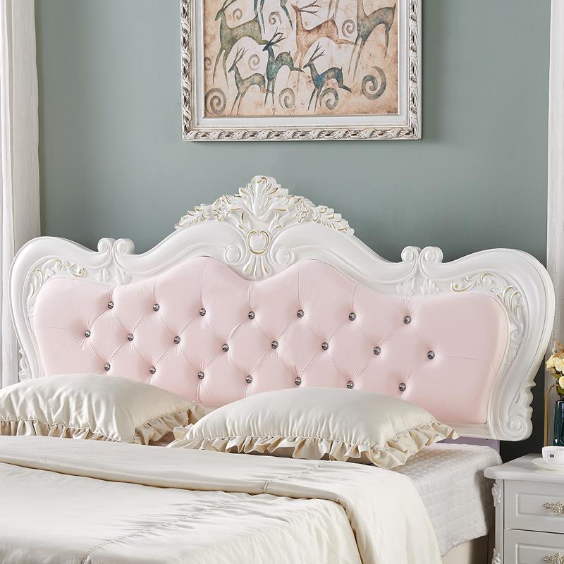 A1L新款实木落地榻米欧式0烤床漆头榻靠背板单买卖1960.8米软包公