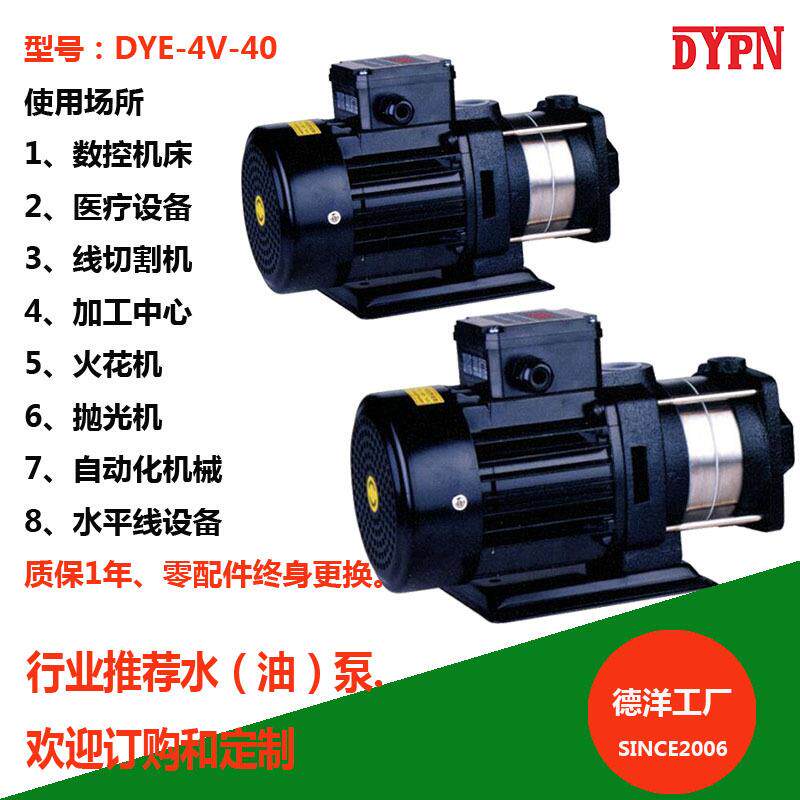 徳洋厂家直供不锈钢多级液下泵 机床冷却循环泵 立式离心泵220V