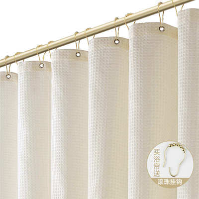隔断帘悬挂门帘高级卫生间全遮浴室防水防走光门窗帘遮挡布厕所
