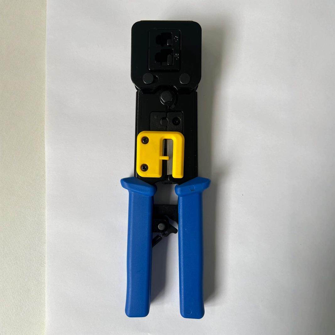 多功能网线钳家用工程宽带布线剥线钳宽带水晶头压线钳rj45通孔钳