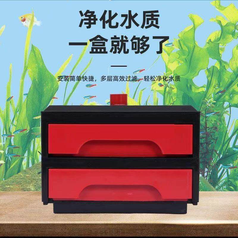 鱼缸过滤盒滴流盒干湿分离底滤槽下水管瀑布外置净化水质增氧静音