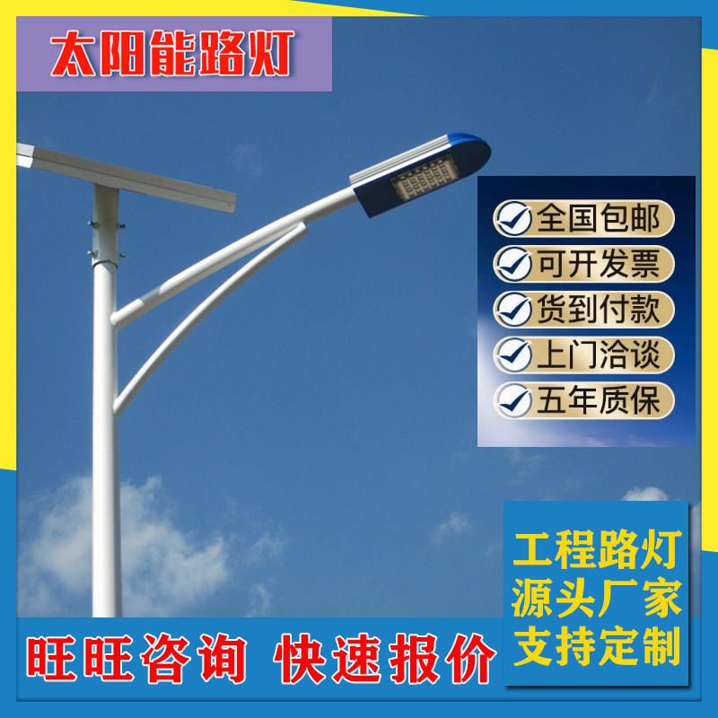 太阳能路灯杆3-9米超亮新农村工程道路照明户外LED市电路灯高杆灯